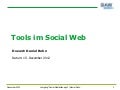 Tools im Social Web (BAW-Vorlesung Dezember 2012)