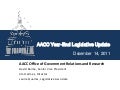 2011 Year-End Legislative Update