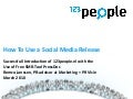 PR 2.0: How to use a social media release like PressDoc