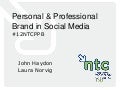 Personal & Professional Brand in Social Media