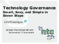 Technology Governance: Smart, Sexy and Simple in Seven Steps