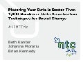 Picturing Your Data is Better than 1,000 Numbers: Data Visualization Techniques for Social Change