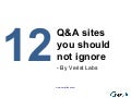 12 question & ansewer websites