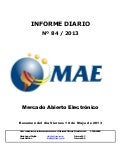Informe Diario MAE 10-05-13