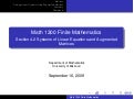 Math 1300: Section 4-2 Systems of Linear Equations; Augmented Matrices