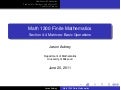 Mathh 1300: Section 4- 4 Matrices: Basic Operations