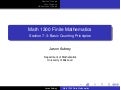 Math 1300: Section 7- 3 Basic Counting Principles