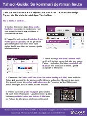 Yahoo!s Tipps zur Etiquette im Netz 
