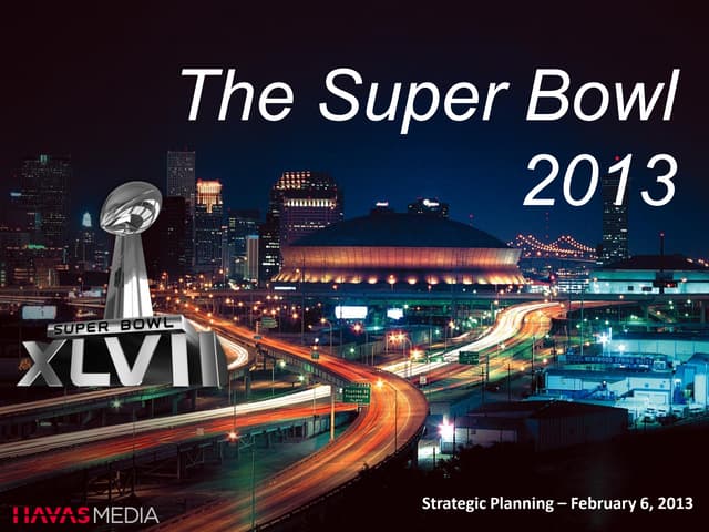 SUPER BOWL 2013 (English version)