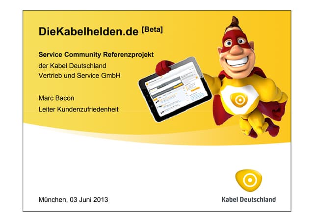 SMCMUC Social CRM Marc Bacon Kabel Deutschland