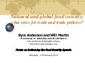 National and global food security, Dr Will Martin