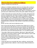 =@= How To Test For Candida In Children