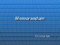 13 Memorandum Unuruu