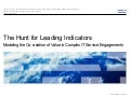 The Hunt for Leading Indicators