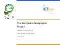 IMPACT Final Event 26-06-2012  - Use of IMPACT tools in the Europeana Newspapers project by Lotte Wilms (KB)