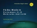 Fisika Modern (14) molecules andsolid_crystal