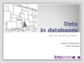 Clare Somerville Trish O’Kane Data in Databases