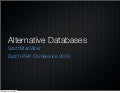 Alternative Databases