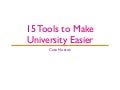 15 Tools to Make University Easier
