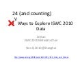 24 Ways to Explore ISWC 2010 Data