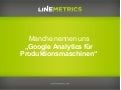 Reinhard Nowak: LineMetrics, Maschinendatenerfassung as a Service