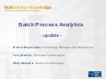 Batch Process Analytics 