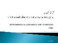 บทที่ 17 การกำหนดค่าเผื่อและการคำนวณเวลามาตรฐาน