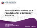Advanced infrastructure as foundation for e-democracy solutions - Daniel Danilovski  