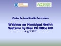 Introduction to Improving Municipal Health Systems