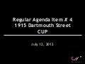 Conditional Use Permit for 1915 Dartmouth