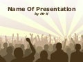 Crowded Concert Free Powerpoint Template