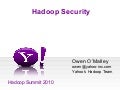 Hadoop Security in Detail__HadoopSummit2010