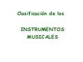 Clasificación instrumentos
