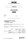 1.Maila (azterketa idatzia 2004)