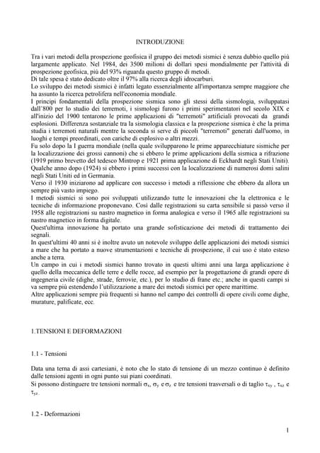 Metodi Sismici di Prospezione Geofi...