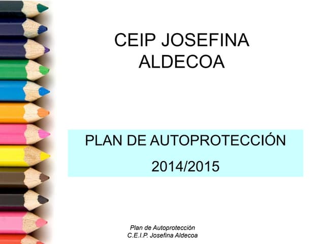 1. Plan de autoprotección
