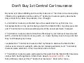 1st central car insurance