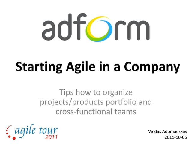 Starting Agile in a Company