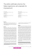 The white certificate scheme: the italian experience and proposals for improvement