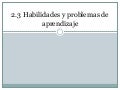 2 3 Habilidades Y Problemas De Aprendizaje