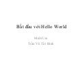 IT120-2. Bắt đầu với Hello World
