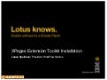 XPages Extension Toolkit Library Installation Steps
