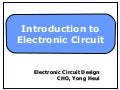 Introduction to Electronic Circuit