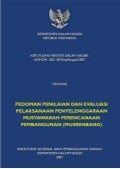 Pedoman Penilaian dan Evaluasi Pelaksanaan Penyelenggaraan Musyawarah Perencanaan Pembangunan (Musrenbang)