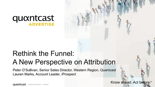 The Marketer's Funnel and Path to Conversion - A New Perspective at DAS, 10/20/14