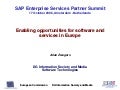 20061017 Enabling opportunities for software and services in Europe