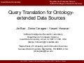 Query Translation for Ontology-extended Data Sources