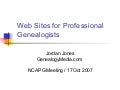 Web Sites for Professional Genealogists