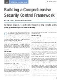 2007 issa journal-building a comprehensive security control framework