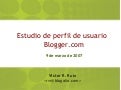 Perfil de usuarios de Blogger.com